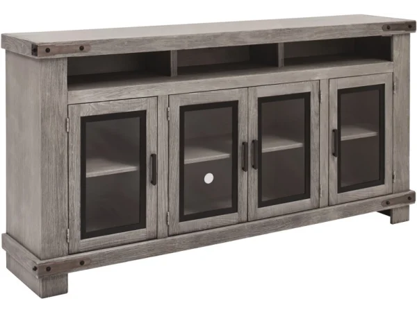 Sawyer 79″ Highboy Console W/ 4 Doors WDO1252-BDL Entertainment Stands Aspen Home