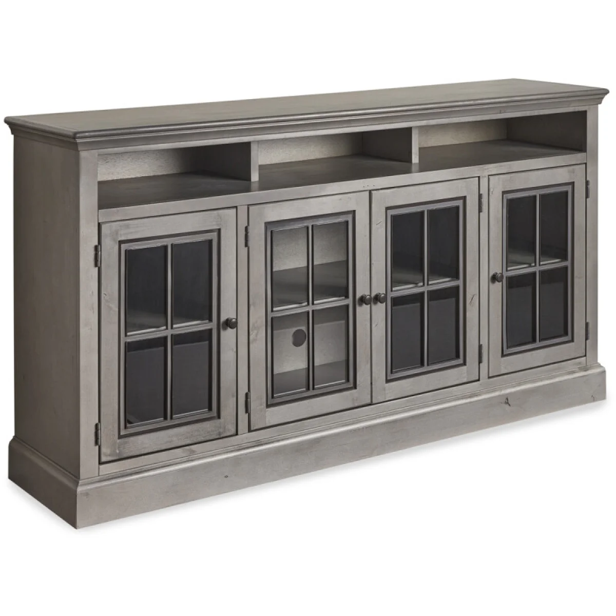 Churchill 73″ Highboy Console W/ 4 Doors Entertainment Stands Aspen Home 9