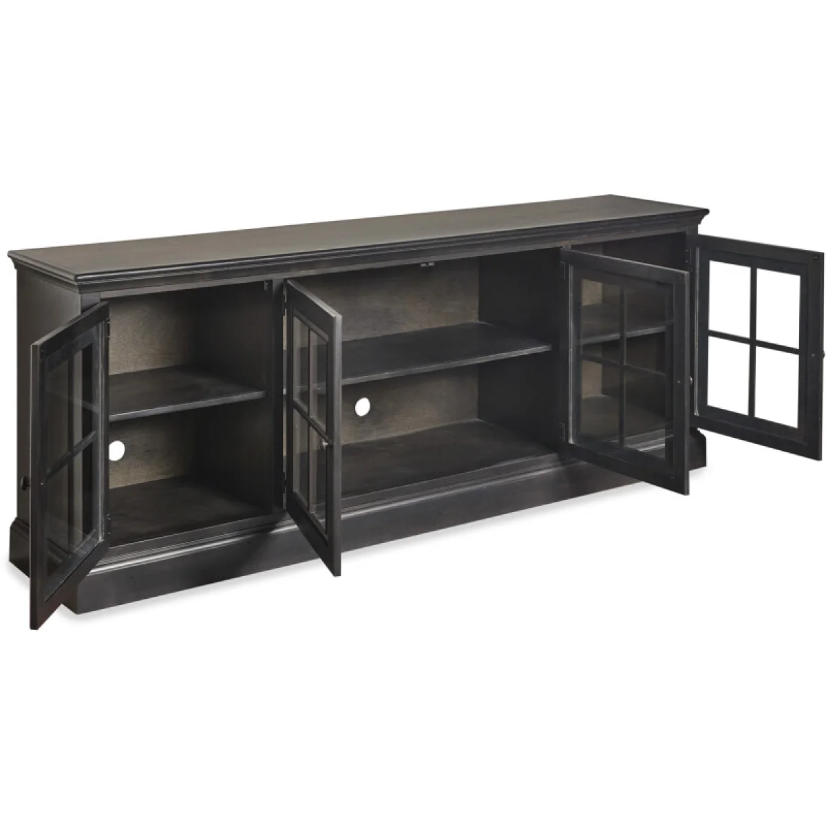 Churchill 84″ Console W/ 4 Doors Entertainment Stands Aspen Home 9