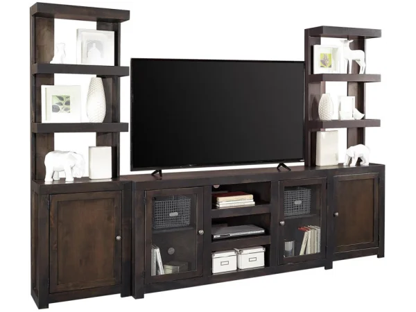 Avery Loft 84″ Console W/ 3 Doors Entertainment Stands Aspen Home