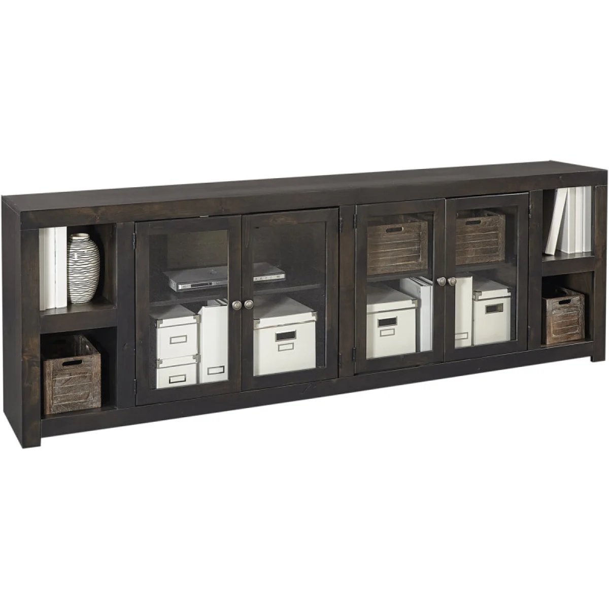 Avery Loft 97″ Console W/ 4 Doors Entertainment Stands Aspen Home 4