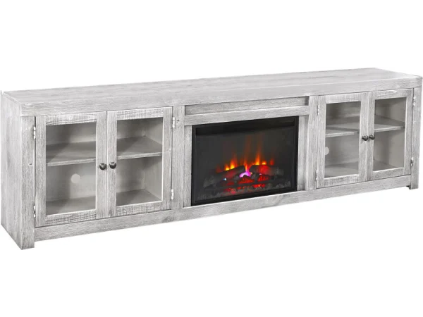 Avery Loft 97″ Fireplace Console W/ 4 Doors WDY1970-LIM Fireplaces Aspen Home