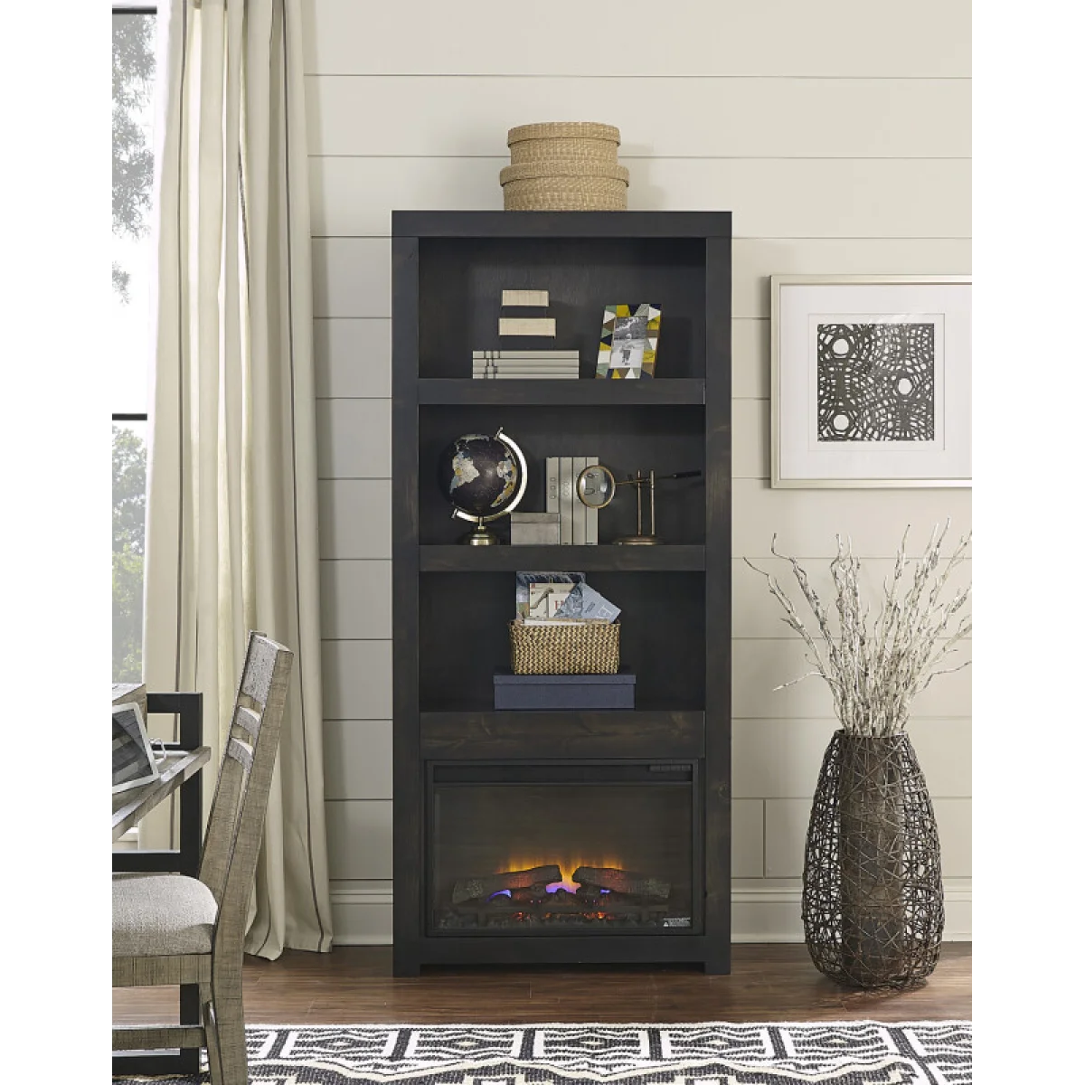 Avery Loft 74″ Fireplace Display Case Fireplaces Aspen Home 6