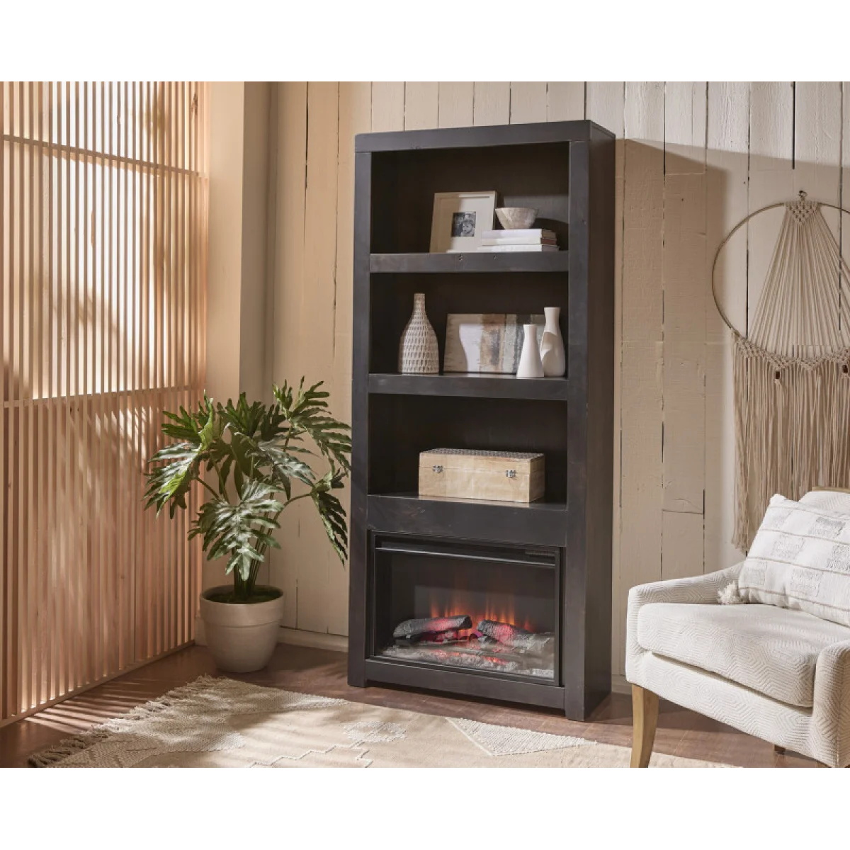 Avery Loft 74″ Fireplace Display Case Fireplaces Aspen Home 7