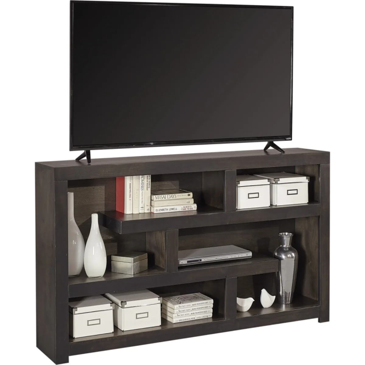Avery Loft 60″ Open Display/console Entertainment Stands Aspen Home 6