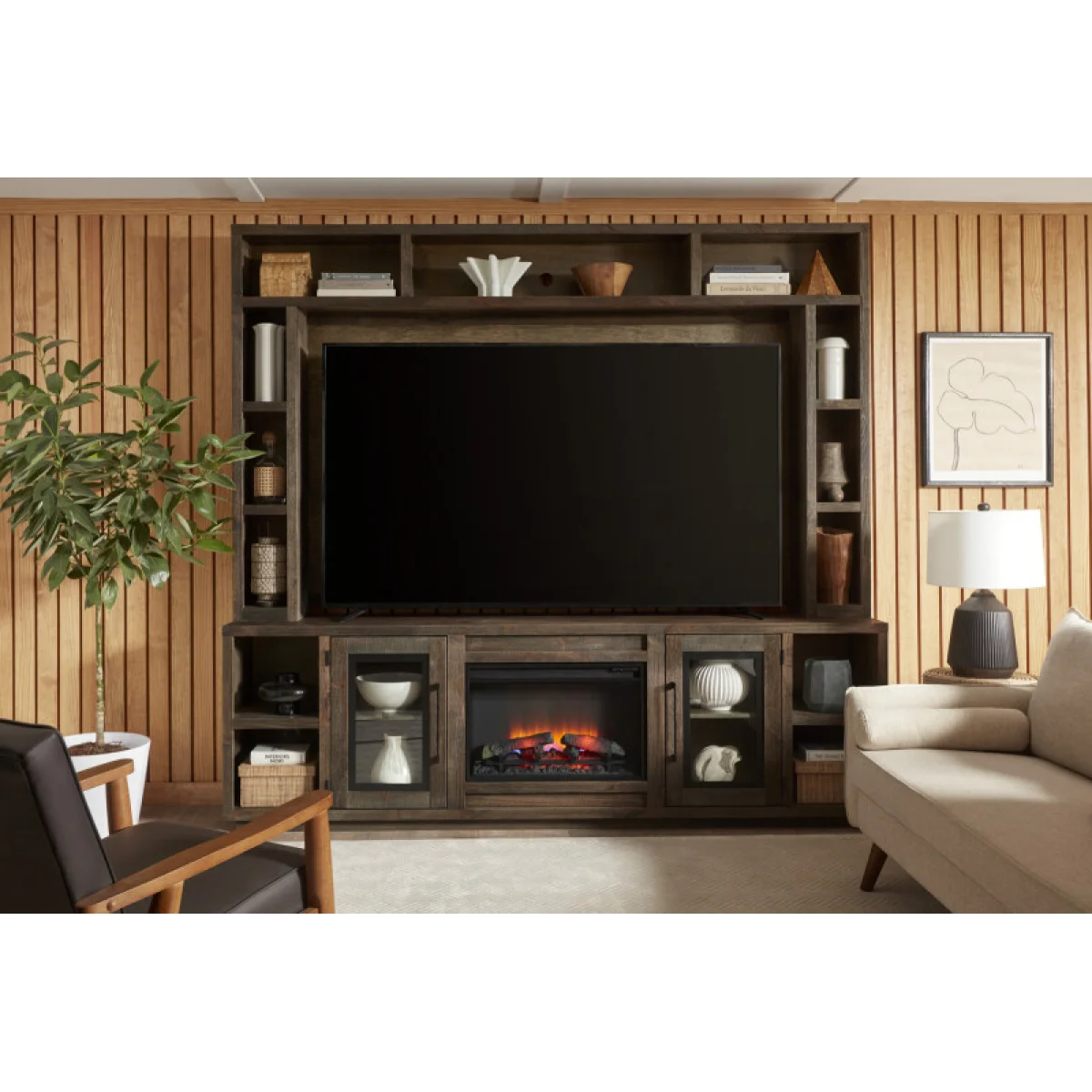 Paige 97″ Hutch Entertainment Stands Aspen Home 7