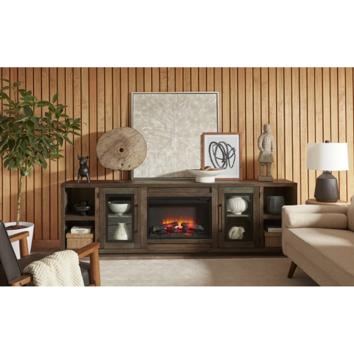 Paige 97″ Fireplace Console Fireplaces Aspen Home 6