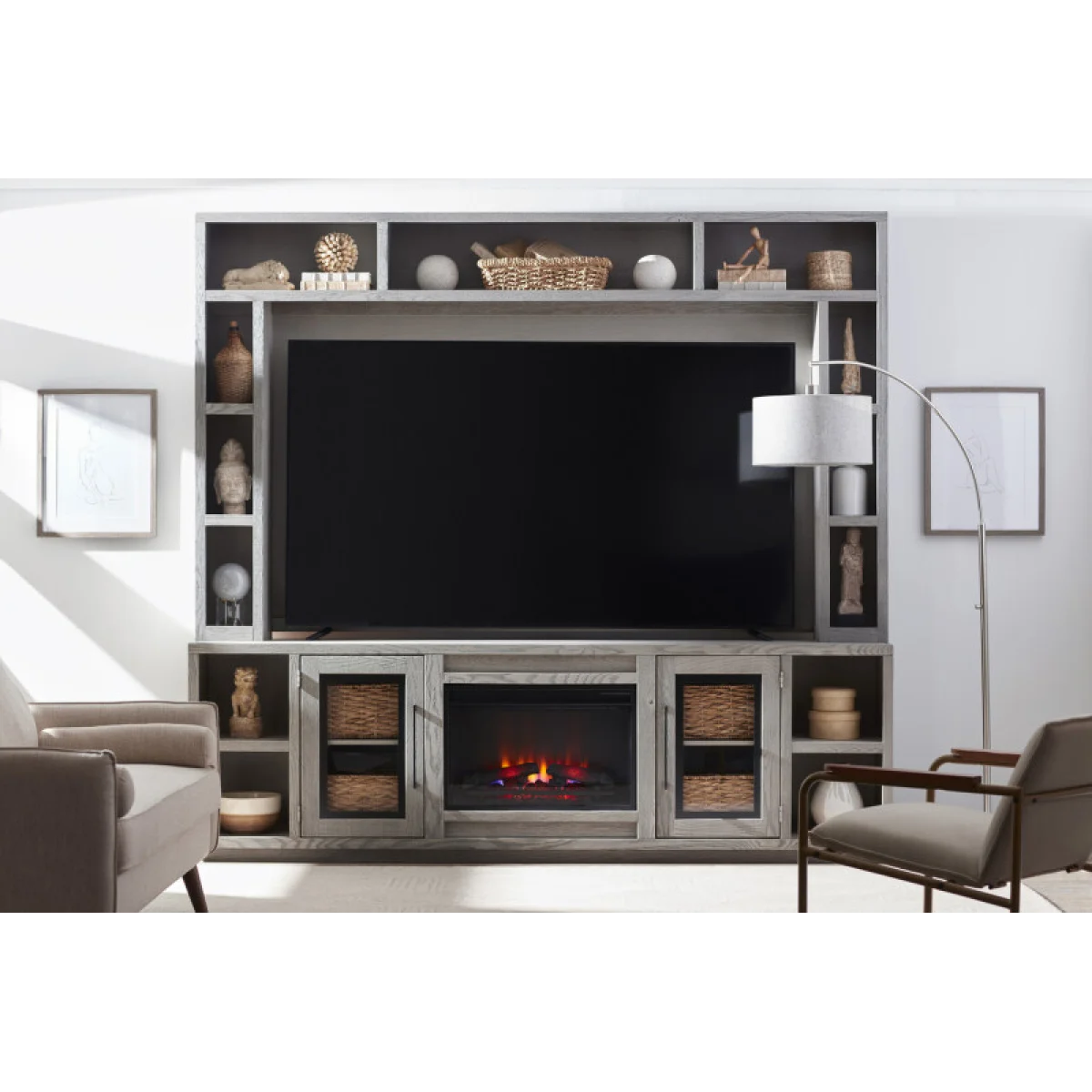 Paige 97″ Fireplace Console Fireplaces Aspen Home 12