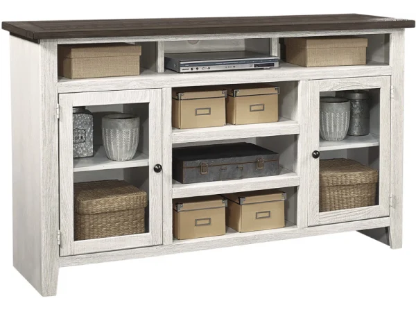 Eastport 65″ Highboy Console W/ 2 Doors Entertainment Stands Aspen Home