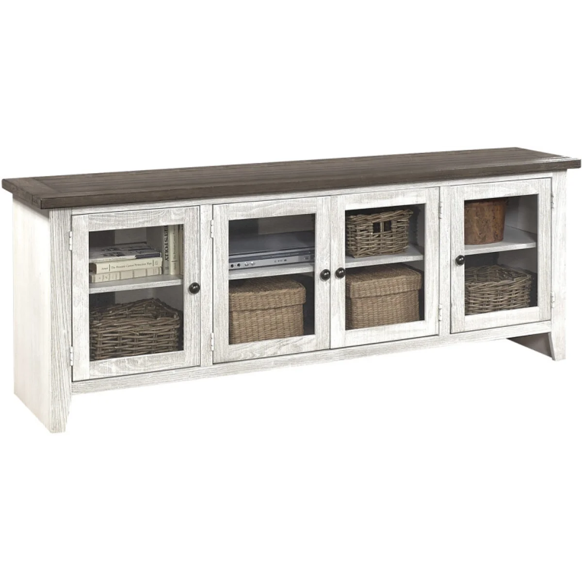 Eastport 74″ Console W/ 4 Doors WME1250-DWT Entertainment Stands Aspen Home 4