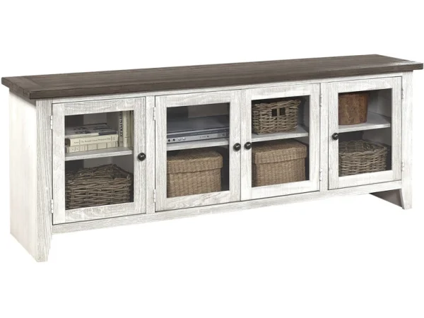 Eastport 74″ Console W/ 4 Doors WME1250-DWT Entertainment Stands Aspen Home