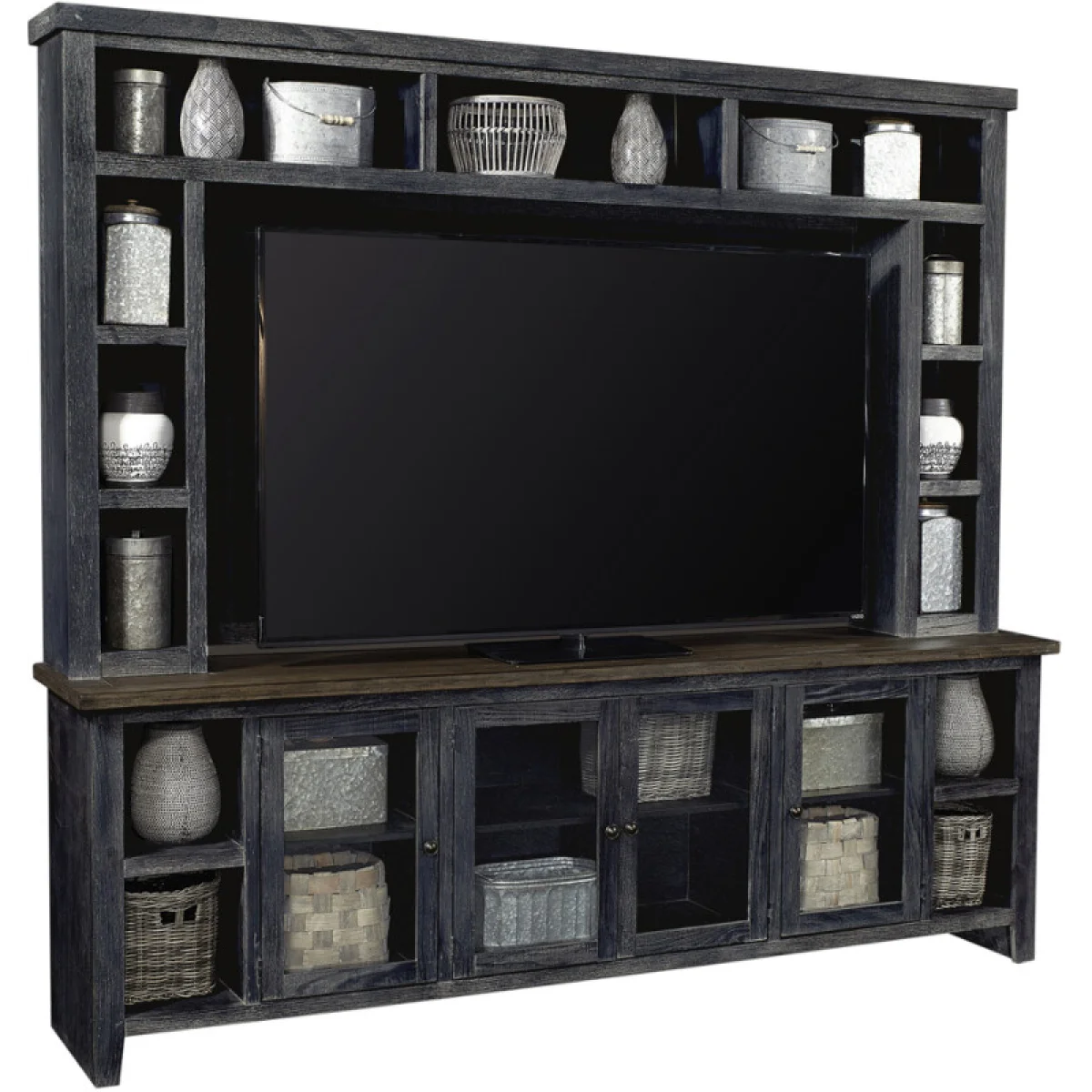 Eastport 97″ Hutch Entertainment Stands Aspen Home 4