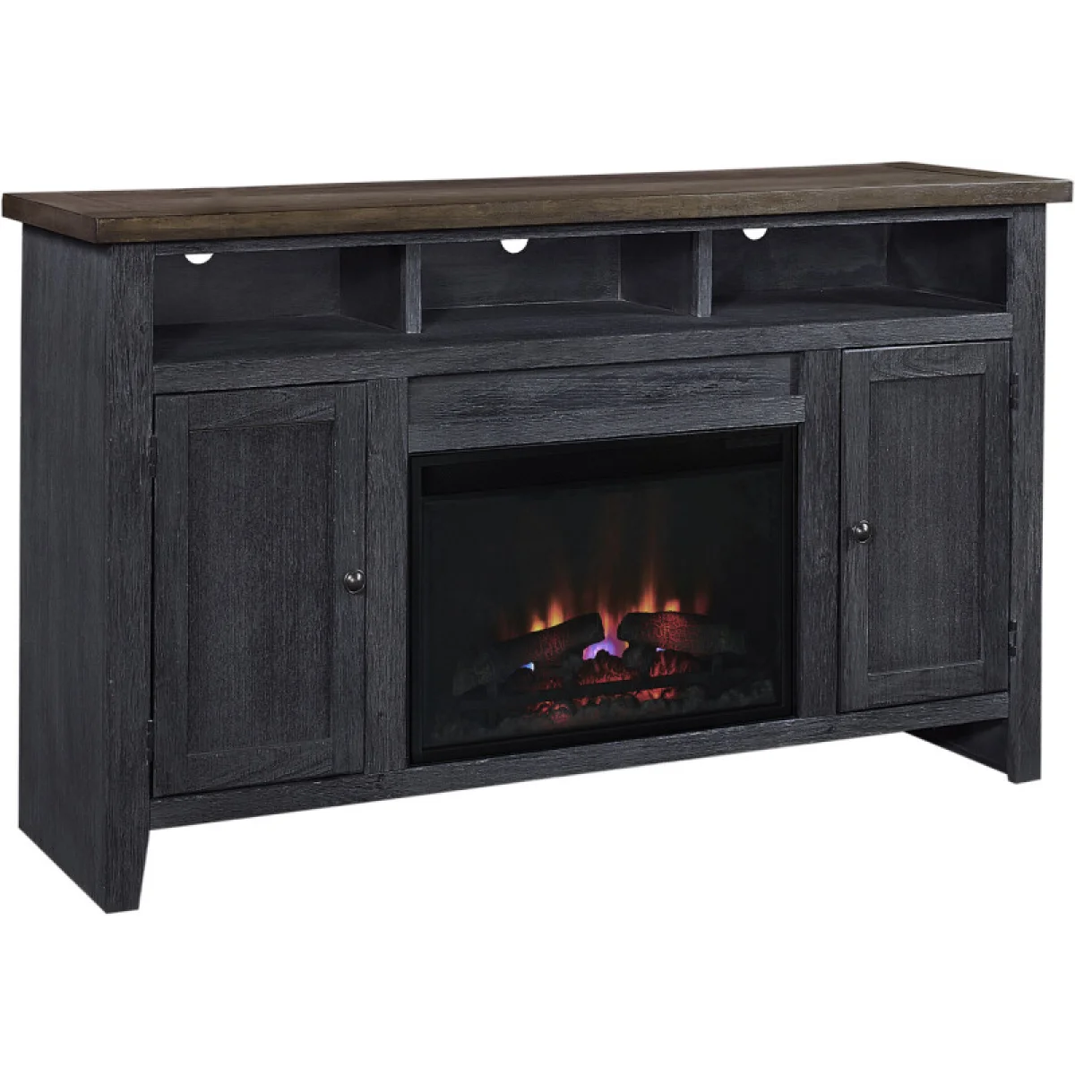 Eastport 65″ Fireplace Console W/ 2 Doors Fireplaces Aspen Home 4