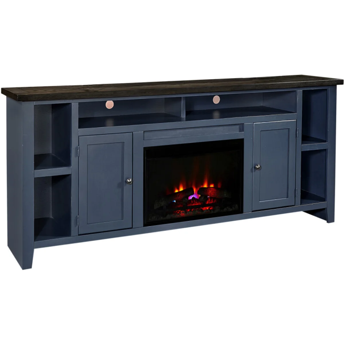Eastport 84″ Fireplace Console W/ 2 Doors Fireplaces Aspen Home 4