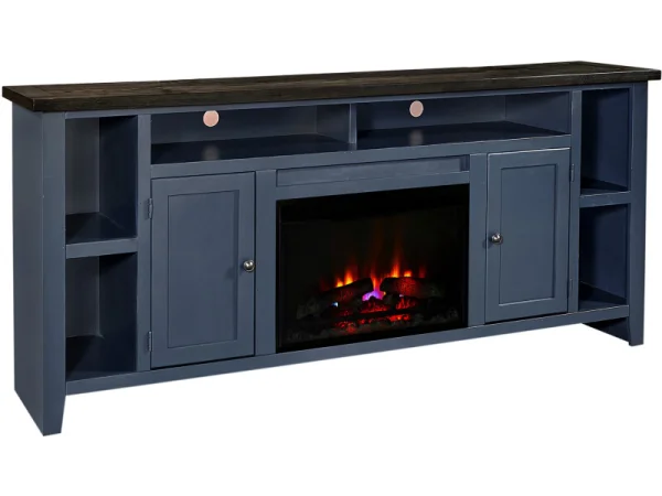 Eastport 84″ Fireplace Console W/ 2 Doors Fireplaces Aspen Home 4
