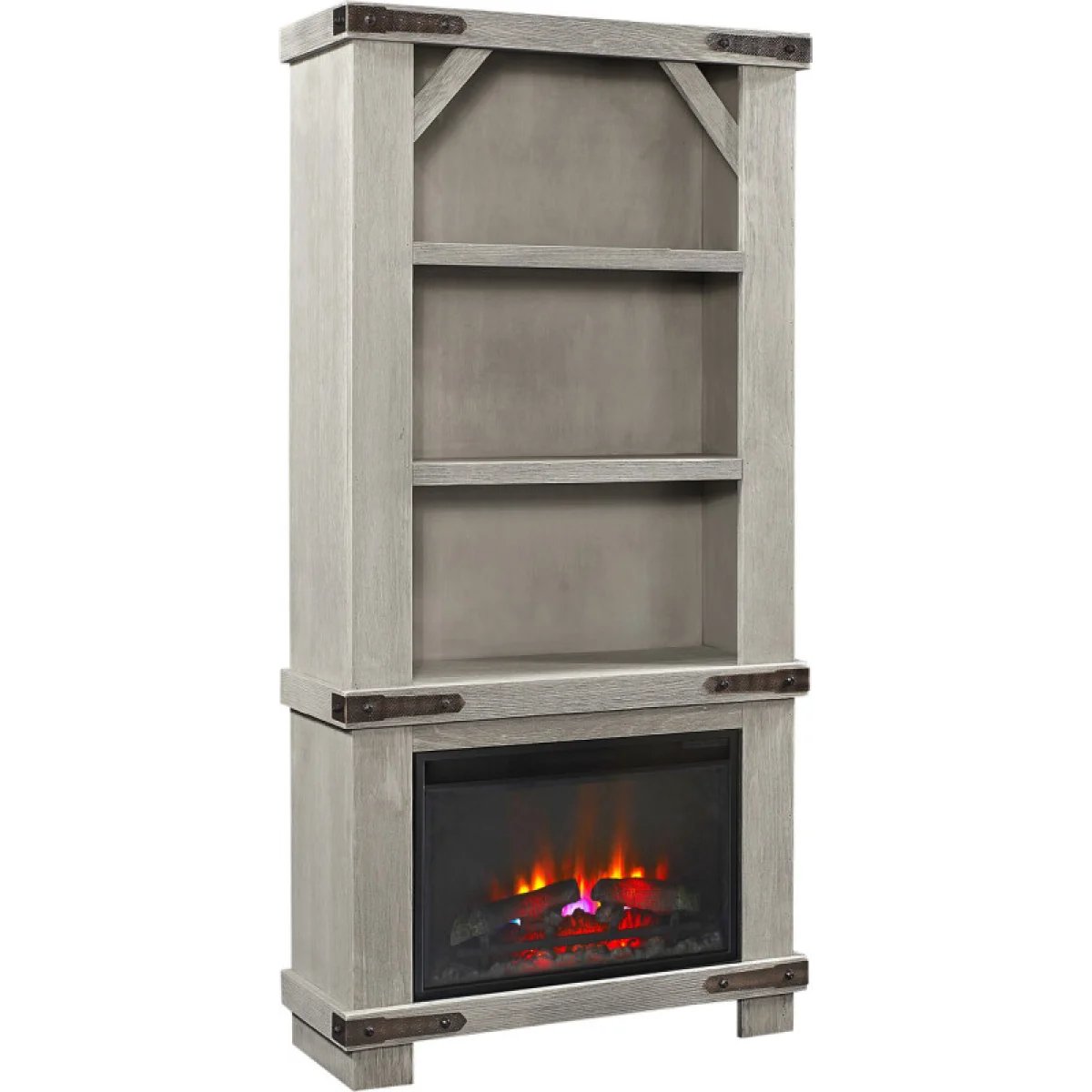 Sawyer 74″ Fireplace Display Case WMO3472F12-LGH Fireplaces Aspen Home 4