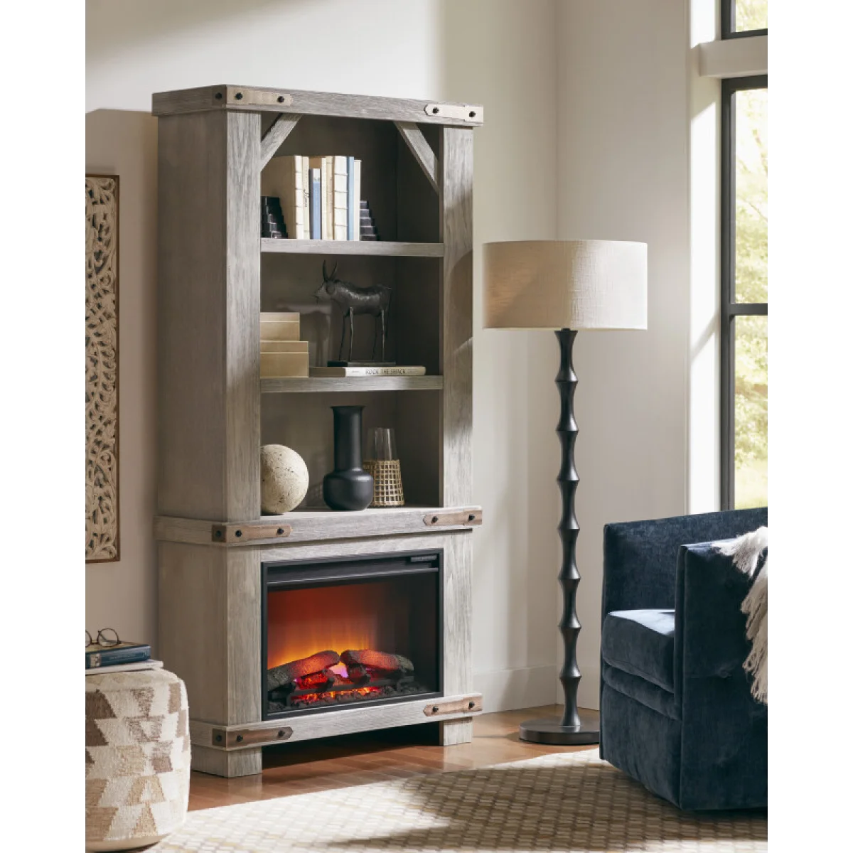 Sawyer 74″ Fireplace Display Case WMO3472F12-LGH Fireplaces Aspen Home 6