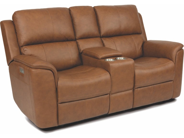 Henry Power Reclining Loveseat with Console and Power Headrests and Lumbar Henry Power Reclining Loveseat with Console and Power Headrests and Lumbar - Image 1