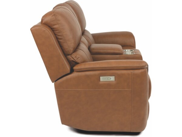 Henry Power Reclining Loveseat with Console and Power Headrests and Lumbar - Image 4