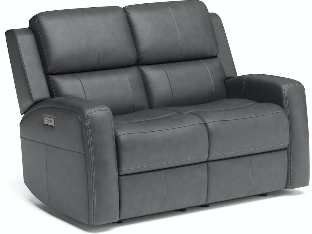 Linden Power Reclining Loveseat with Power Headrests and Lumbar