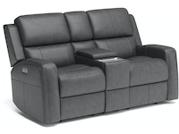 Linden Power Reclining Loveseat with Console and Power Headrests and Lumbar Loveseats Customizable 5 Linden Power Reclining Loveseat with Console and Power Headrests and Lumbar Loveseats Customizable 5