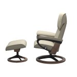 Stressless® Admiral (L) Signature Base Recliner with Ottoman - Image 2