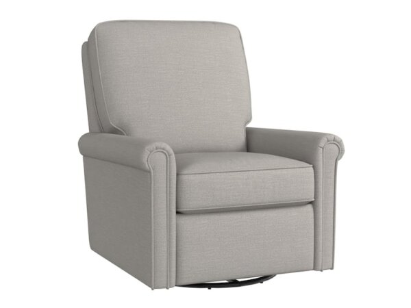 Thompson Panel Arm Swivel Glider Chairs Bassett Furniture