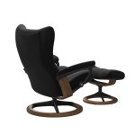 Stressless® Wing (M) Signature Base Recliner with Ottoman - Image 4