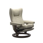 Stressless® Wing (L) Classic Base Recliner with Power Recliners Stressless 8 Stressless® Wing (L) Classic Base Recliner with Power Recliners Stressless 8