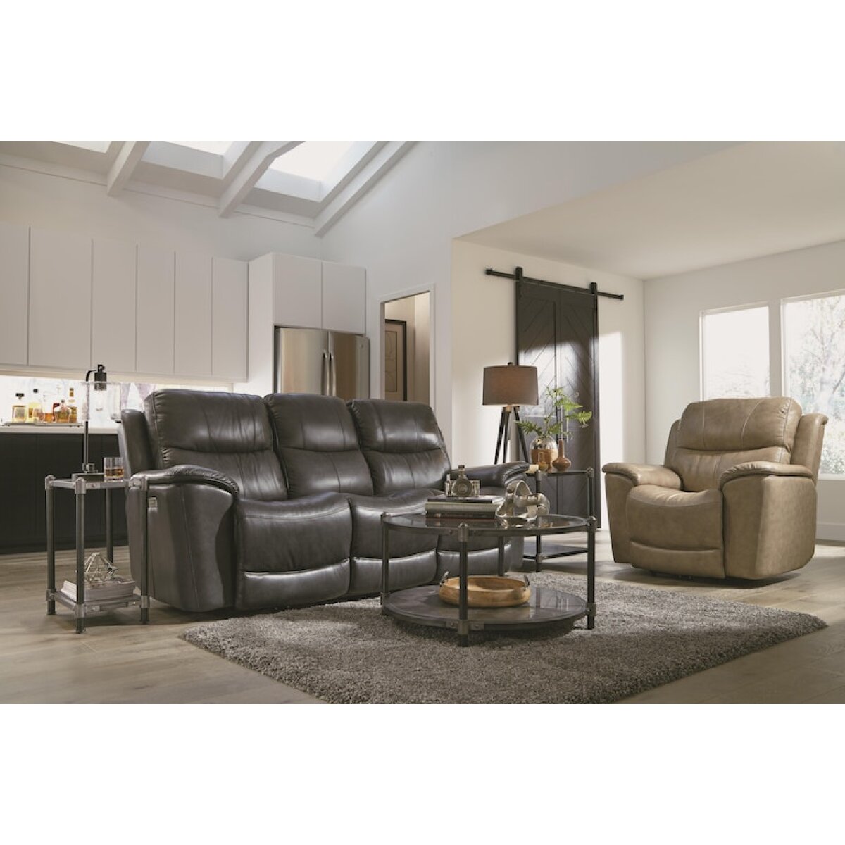 Cade Power Recliner with Power Headrest and Lumbar Recliners Customizable 7