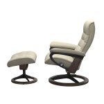 Stressless® Opal (L) Signature Base Recliner with Ottoman - Image 2