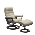 Stressless® Opal (L) Signature Base Recliner with Ottoman