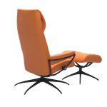 Stressless® Metro Star Base Recliner with High Back and Ottoman - Image 4