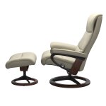 Stressless® View (M) Signature Base Recliner with Ottoman - Image 2