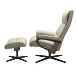 Stressless® View (S) Cross Base Recliner with Ottoman - Image 2