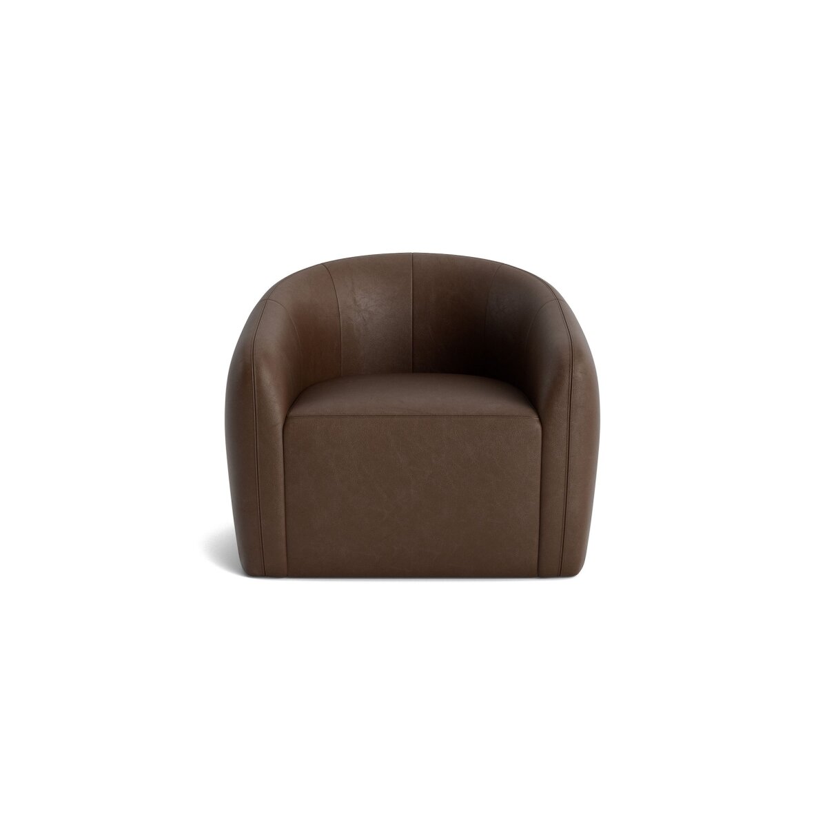 Garner Leather Barrel Swivel Chair Chairs Bassett Furniture 4