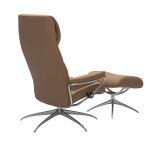 Stressless® London Star Base Recliner with High Back and Ottoman - Image 4