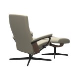 Stressless® Dover (L) Cross Base Recliner with Ottoman - Image 4