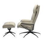 Stressless® Tokyo Star Base Recliner with High Back and Ottoman - Image 2