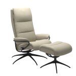 Stressless® Tokyo Star Base Recliner with High Back and Ottoman