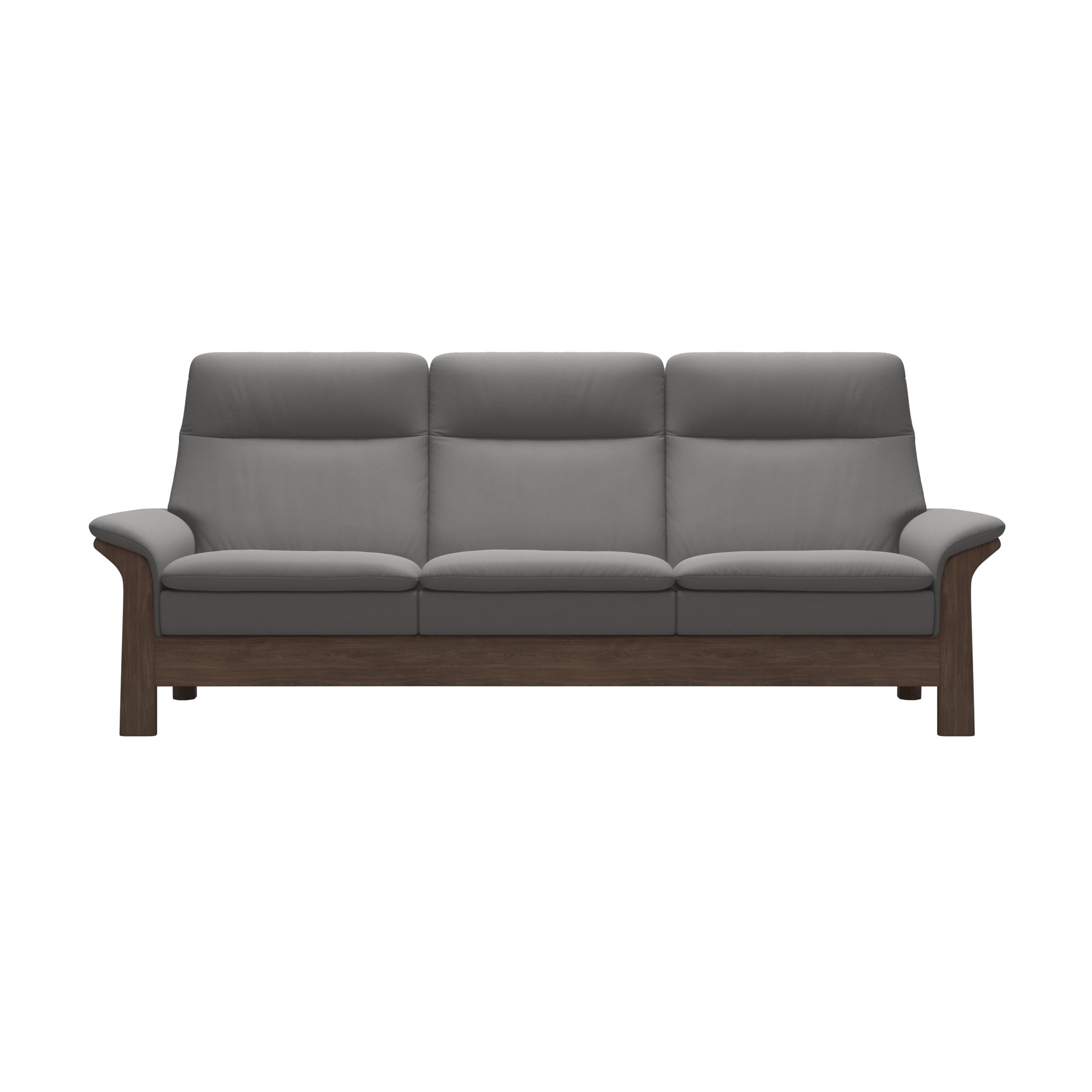 Stressless® Saga with wood (L) 3 seater High