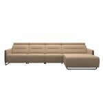 Stressless® Emily Steel 3 seater Power left with Long Seat (L)