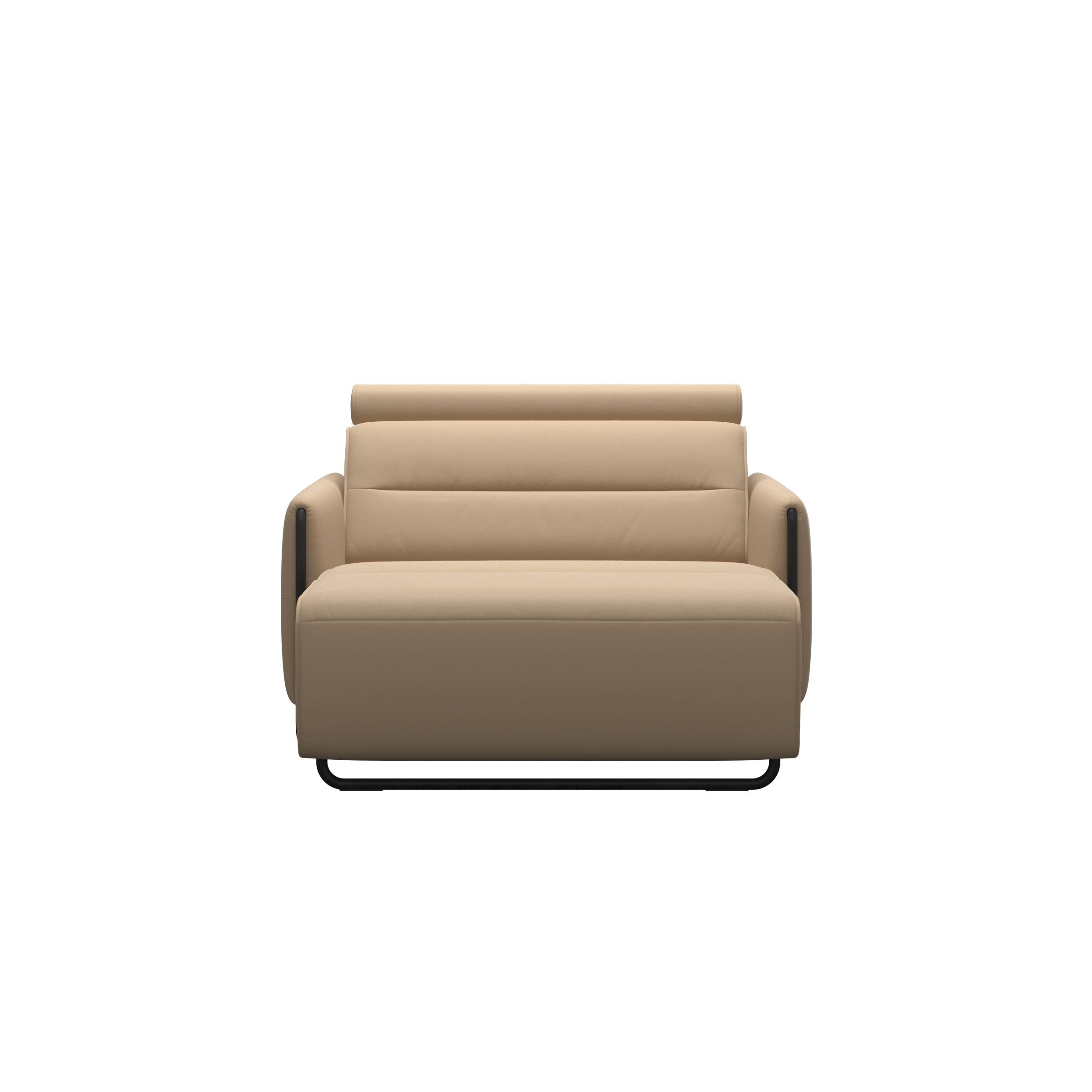 Stressless® Emily Steel Long Seat (L) with arms