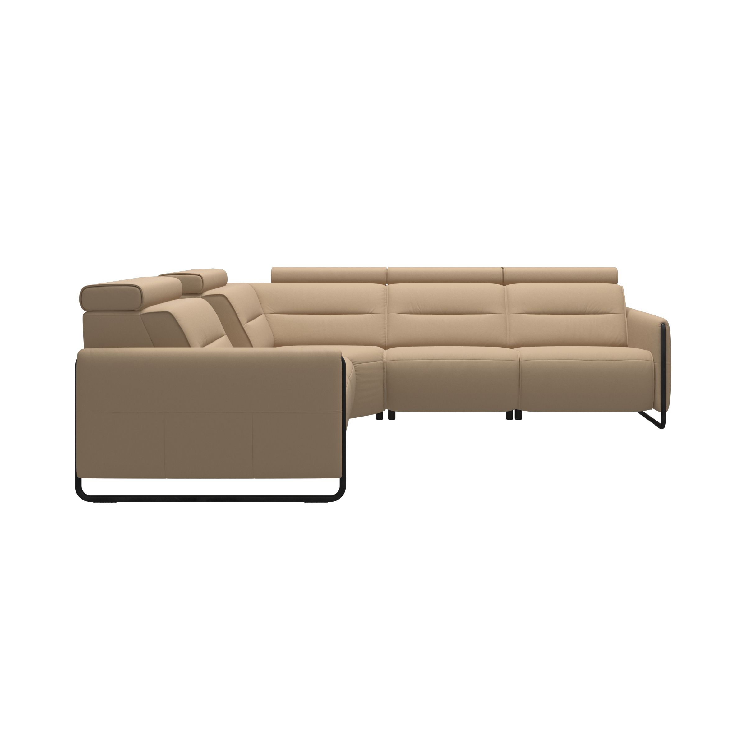 Stressless® Emily Steel 1 seater + Center + Corner + 2 seater (with 2 Power seats)