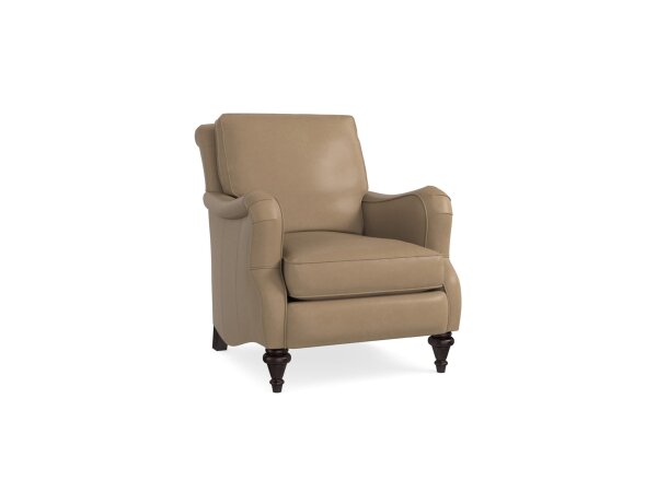 Oxford Charles of London Arm Leather Chair Chairs Bassett Furniture