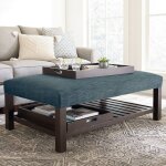 Lori Rectangle Ottoman with Trays - Image 2