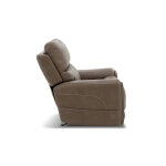 Carter Cappuccino Fabric Power Rocking Recliner with Power Headrest, Lumbar, Heat & Massage - Image 2