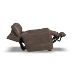Carter Cappuccino Fabric Power Rocking Recliner with Power Headrest, Lumbar, Heat & Massage - Image 4