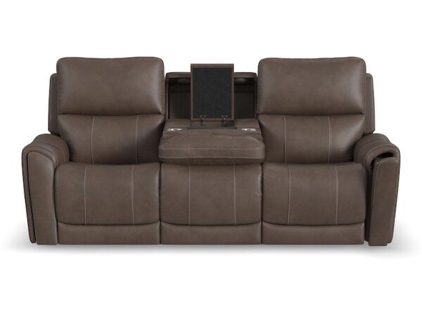 Carter Power Reclining Sofa with Console and Power Headrests and Lumbar - Image 5