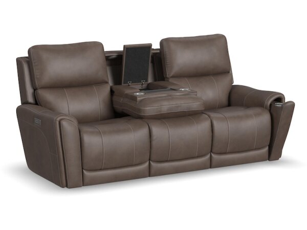 Carter Power Reclining Sofa with Console and Power Headrests and Lumbar - Image 3